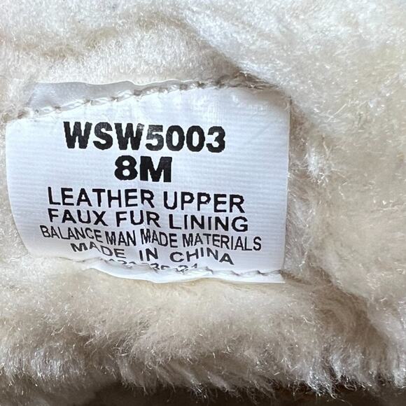 SPERRY Elayna Women 8 Duck Boot Brown Suede Leather Faux Fur Bootie Slipper Shoe - Picture 14 of 14